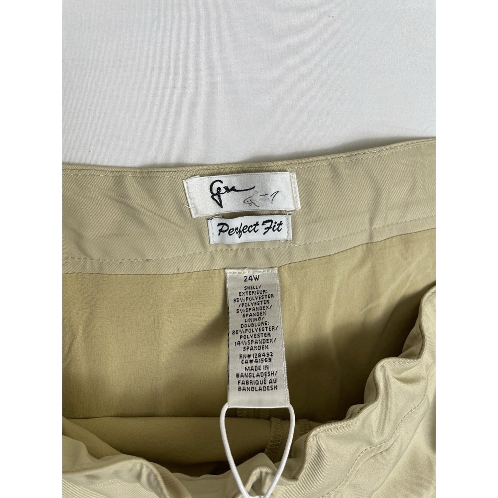NWT Plus Size Womens Golf Skirt Size 24W Khaki Tan Greg Norman Perfect Fit - Picture 8 of 12